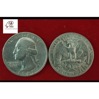 เหรียญLIBERTY UNITEDOFAMERICAQUARTER DOLLARปี1967