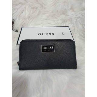 กระเป๋าสตางค์ใบยาว Guess Long Wallet กระเป๋าสตางค์ใบยาวสุดคลาสสิก วัสดุ Saffiano