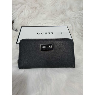 กระเป๋าสตางค์ใบยาว Guess Long Wallet กระเป๋าสตางค์ใบยาวสุดคลาสสิก วัสดุ Saffiano