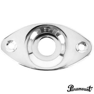 Paramount HJ-002 แผ่นเหล็กรองแจ็ค สำหรับกีตาร์ไฟฟ้า ทรง Les Paul รูปทรงรี (Les Paul Jack Plate)