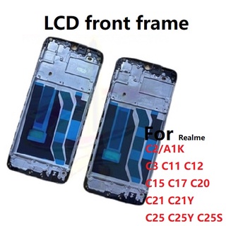 กรอบหน้าจอ LCD สําหรับ Realme C2 C3 C11 C12 C15 C17 C20 C21 C25 C21Y C25Y C25S