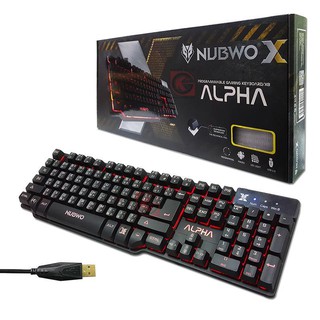 คีบอร์ดเล่นเกมส์ Nubwo X Alpha