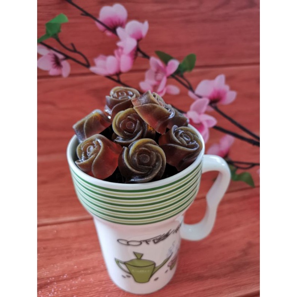 วุ้นกรอบคาเฟ่ ชา&กาแฟ 400g | ขนมไทยสุขภาพ มังสวิรัติ ฮาลาล กรอบบาง หวานน้อย เนื้อหนึบ หอมชา กาแฟ ทานได้ทุกวัย
