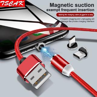 1M Magnetic Cable For iPhone Samsung Fast Charging Micro USB Cable Cord Magnet Charger USB Type C 1M Mobile Phone Cables