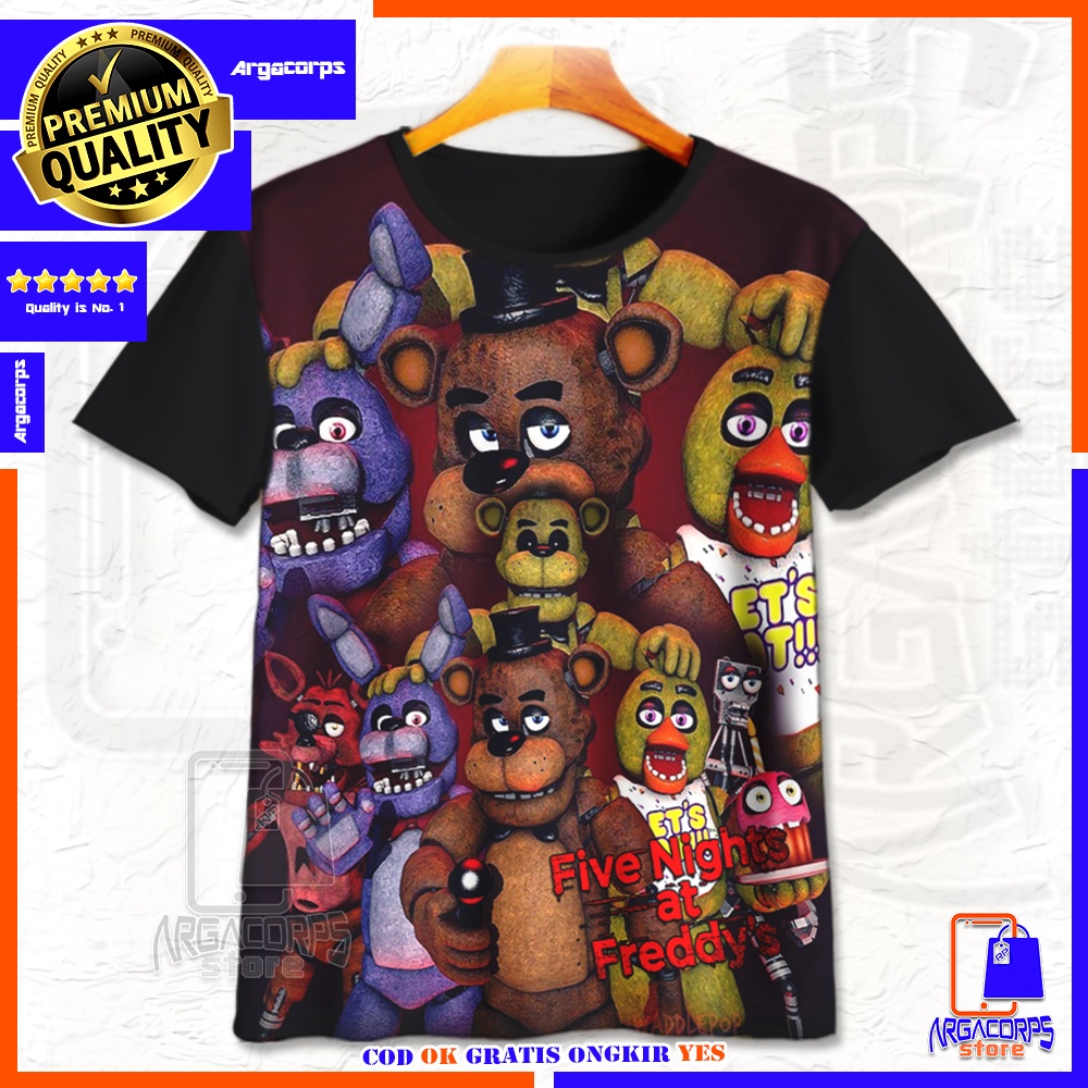 เสื้อยืดเด็ก 3D Five Nights At Freddys Art 15 - Argacorps Store