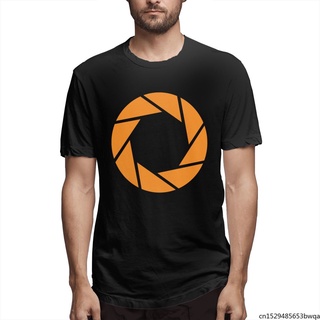 เสื้อยืดพิมพ์ลาย Aperture Science Orange Portal 2021 สําหรับผู้ชาย