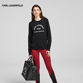 Karl Lagerfeld ADDRESS LOGO SWEATSHIRT เสื้อกันหนาว (สเวตเตอร์)