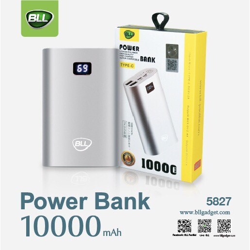 POWER BANK BLL 5827 ความจุ 10000 mAh ของแท้100%