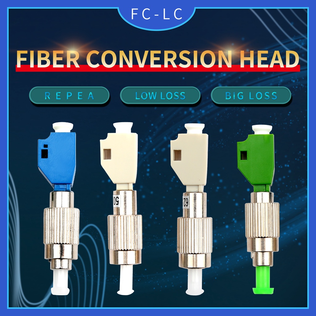 อะแดปเตอร์ใยแก้วนําแสง FC ถึง LC Female to Male SM/MM อะแดปเตอร์หัวแปลง 2.5 มม. ถึง 1.25 มม.