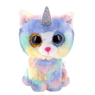 ตุ๊กตา TY Beanie Boos HEATHER - cat with horn