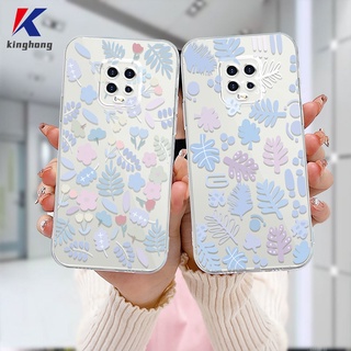 เคสแบบใส Xiaomi Redmi Note 10 PRO MAX 9 8 10 10S 9 PRO MAX 11 9S Xiaomi Redmi POCO C3 C31 X3 NFC X3 PRO Redmi 9C NFC 9A 9i 9T 9AT 9ACTIV  9 PRO Power 10X POCO M2 PRO 10 Prime แฟชั่น คุณภาพสูง ลายดอกไม้ เคสโทรศัพท์