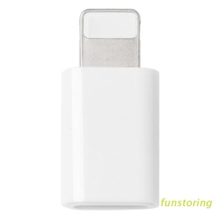 Fun อะแดปเตอร์แปลงสายชาร์จ USB C ตัวเมีย เป็นตัวผู้ สําหรับ iPhone X 5 6 7 8 iPad iPod