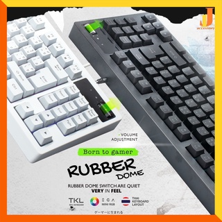 EGA Type K6 TKL 80% Keyboard USB คีบอร์ดเกมมิ่ง ไฟ Mini RGB (คีบอร์ดภาษาไทย) ประกันศูนย์ 2 ปี