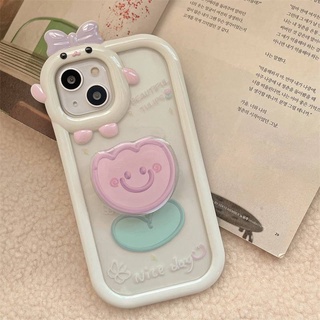 เคส สำหรับ ไอโฟน เคสซิลิโคน 14 13 promax  เคสนิ่ม เนื้อซิลิโคน สำหรับ iPhone 11 12 เลนส์เจี๊ยบ+ไอริงดอกไม้ TPU-R1784