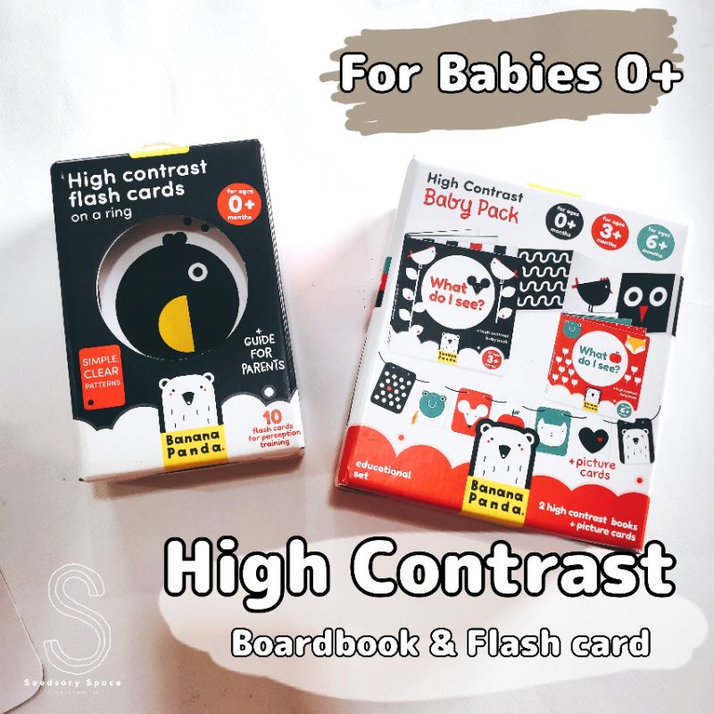 [พร้อมส่ง] หนังสือ High Contrast books & Flash card สำหรับเด็กแรกเกิด การ์ดกระตุ้นพัฒนาการการมองเด็ก