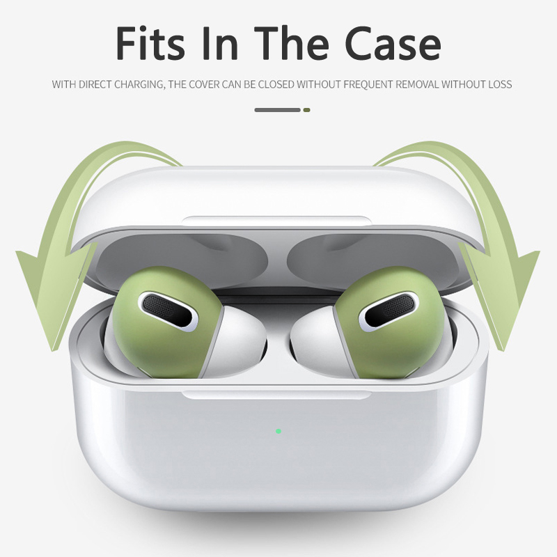 Fit ในกรณีSilicone Protecitve เคล็ดลับหูผิวและฝาครอบสําหรับ AirPods Pro 3 & AirPods 4 & 5, เปลี่ยน Anti Slip Eartips ใช้งานร่วมกับ Apple AirPod Pro 2 3
