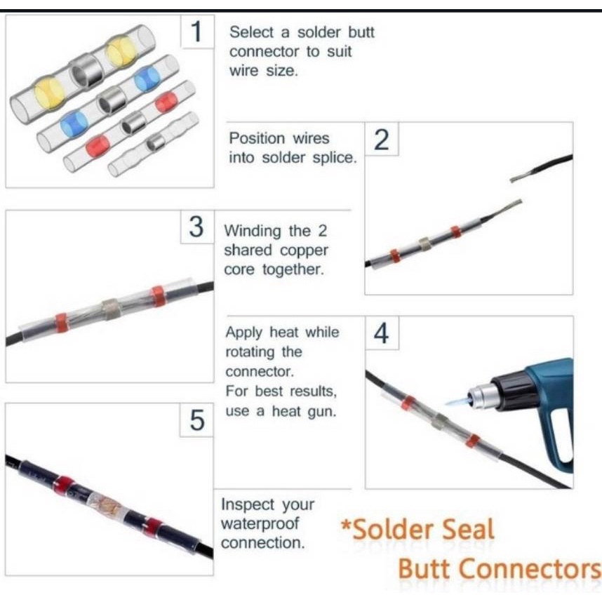 ท่อหดตะกั่ว แหวนตะกั่วกันน้ำ หัวเชื่อมต่อสายไฟ บัดกรีสายไฟ - รูปที่ 3