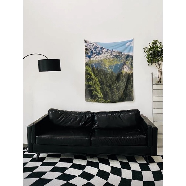 (พรีออเดอร์)🌲🗻Fabric poster ผ้าตกแต่งห้อง แขวนผนัง ผ้าม่านพิมพ์ลาย น้ำ ภูเขา โปสเตอร์ผ้า - รูปที่ 4