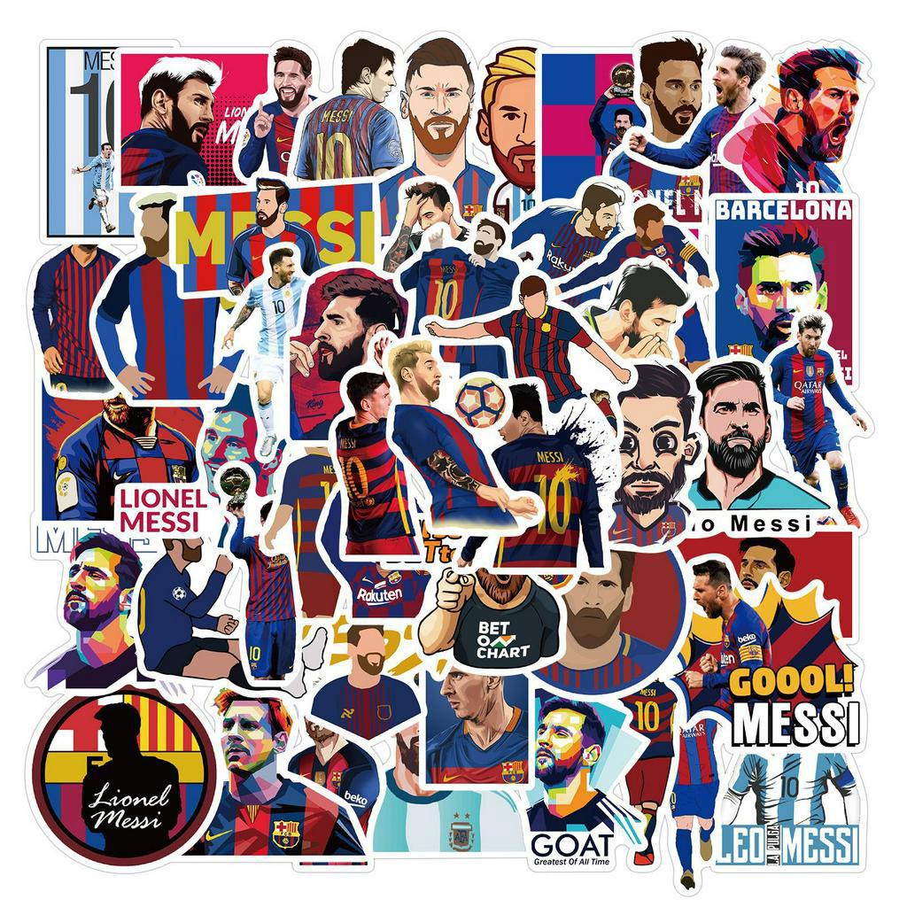 ✨พร้อมส่ง✨Messi เมสซิ FOOTBALL Neymar เนย์มาร์ Ronaldo worldcup sticker สติกเกอร์ กันน้ำ 50ชิ้น ราคา ถูกที่สุด ดีลบีเคเค แกลเลอรีภาพที่ 2