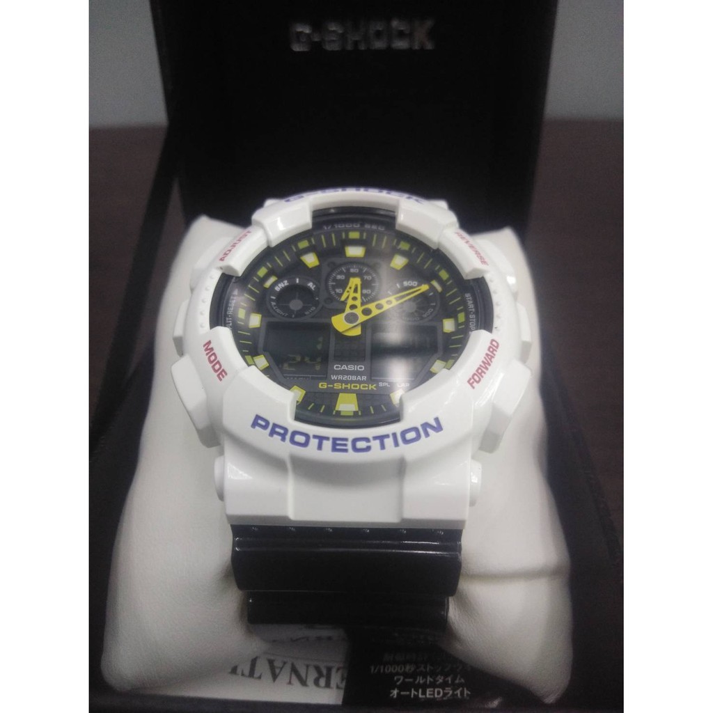 นาฬิกา Casio G-Shock สายสีดำหน้าปัดสีขาว รุ่น GA-100CF-7AJF (สินค้ามือสอง)