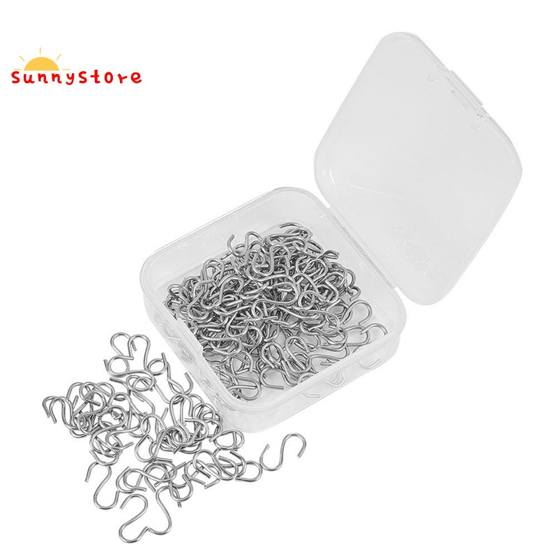 150 ชิ้น Mini S Hooks Connectors โลหะ S-Shaped Wire Hook Hanger สําหรับงานฝีมือ DIY, แขวนเครื่องประดับ, Key Chain และแท็ก