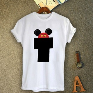 เสื้ออักษรลายหมวกมิกกี้ อักษร T