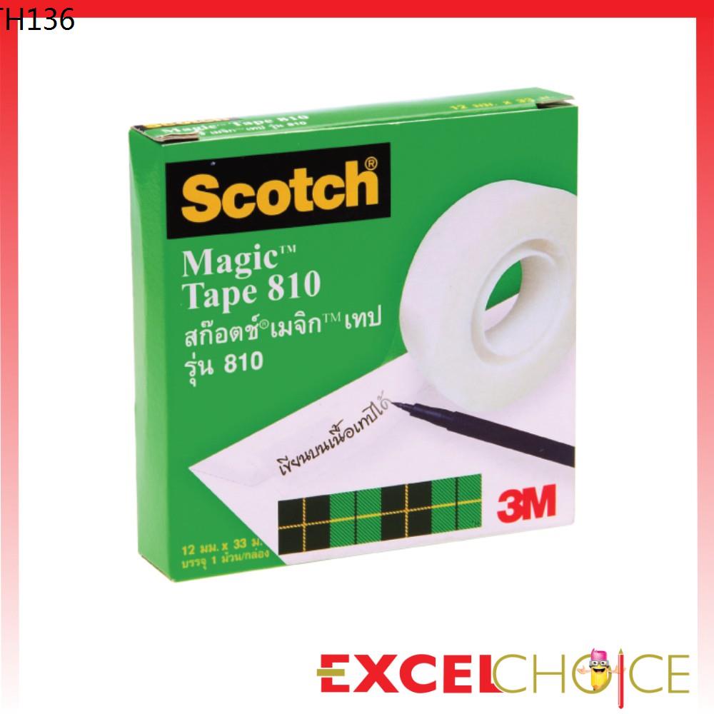 สก๊อตช์® เทปขุ่น # 810 เมจิก เทป Scotch Magic Tape # 810 | Shopee Thailand