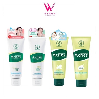 (ไซส์ 100 กรัม) Mentholatum Acnes Wash โฟมล้างหน้าเมนโทลาทั่ม แอคเน่ วอช