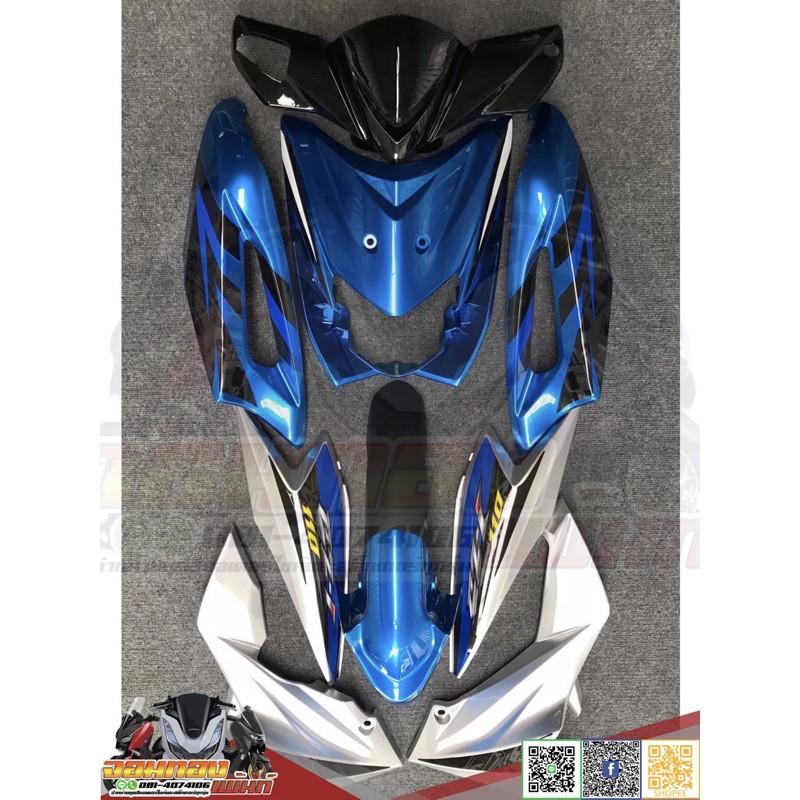 ชุดสี Honda CZI สีน้ำเงินบรอนซ์ตามรุ่น ซีแซดไอ งานเทียมทำสีระบบ 2K