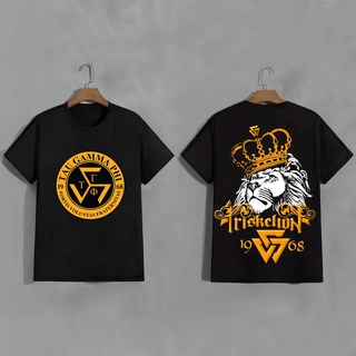 เสื้อขาว - TGP / ΤΓΦ Triskelion Frat เสื้อออกแบบ Tau แกมมาพีเสื้อยืดเต็มระเหิด Bootleg เสื้อการ์ตูน