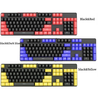 Keycaps 104Key ภาษาไทย (White/Pink),Black,White ไฟทะลุตัวอักษรทุกตัว Red,Blue,Purple,Yellow ไฟทะลุอังกฤษ