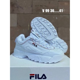 รองเท้าผ้าใบ Fila รองเท้าผ้าใบ รองเท้ากีฬา ไส่ได้ทั้งผู้หญิง