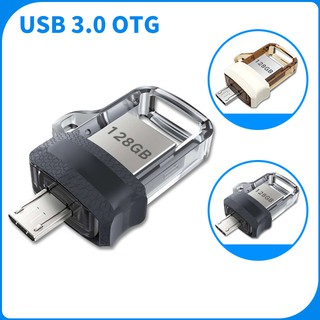 Kingdo Ultra Dual M3.0 Pendrive ไมโครไดรฟ์แฟลชคู่ OTG Flash Drives 32GB/64GB/128GB Memory U Disk For Android Phone &amp; PC