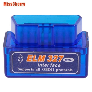 (Misscherry) เครื่องสแกนเนอร์บลูทูธ V2 สําหรับรถยนต์ 1 Mini Elm 327