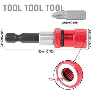 1/4inch Hex Shank Magnetic Bit Holder Extension Bar + for Electric Drill Screwdriver