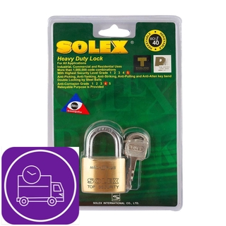 กุญแจลูกปืน SOLEX MACH2 PLUS 40 MM POLISHED BRASS