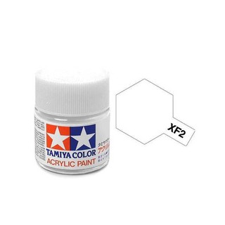 สีทามิย่าสูตรน้ำ Tamiya Acrylic XF2 Flat White 10ml