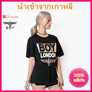 แท้จริง BoyLondon ยาวนำเข้าเสื้อยืดแขนสั้นม้าล่อเสื้อยืดผู้หญิงเสื้อยืดผ้าฝ้ายสตรีสตรี