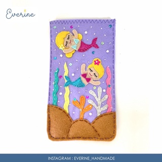 ⭐️ EVERINE ⭐️- UNDER THE SEA FELT PHONE CASE ซองใส่โทรศัพท์มือถือ/ซองใส่พาวเวอร์แบงค์