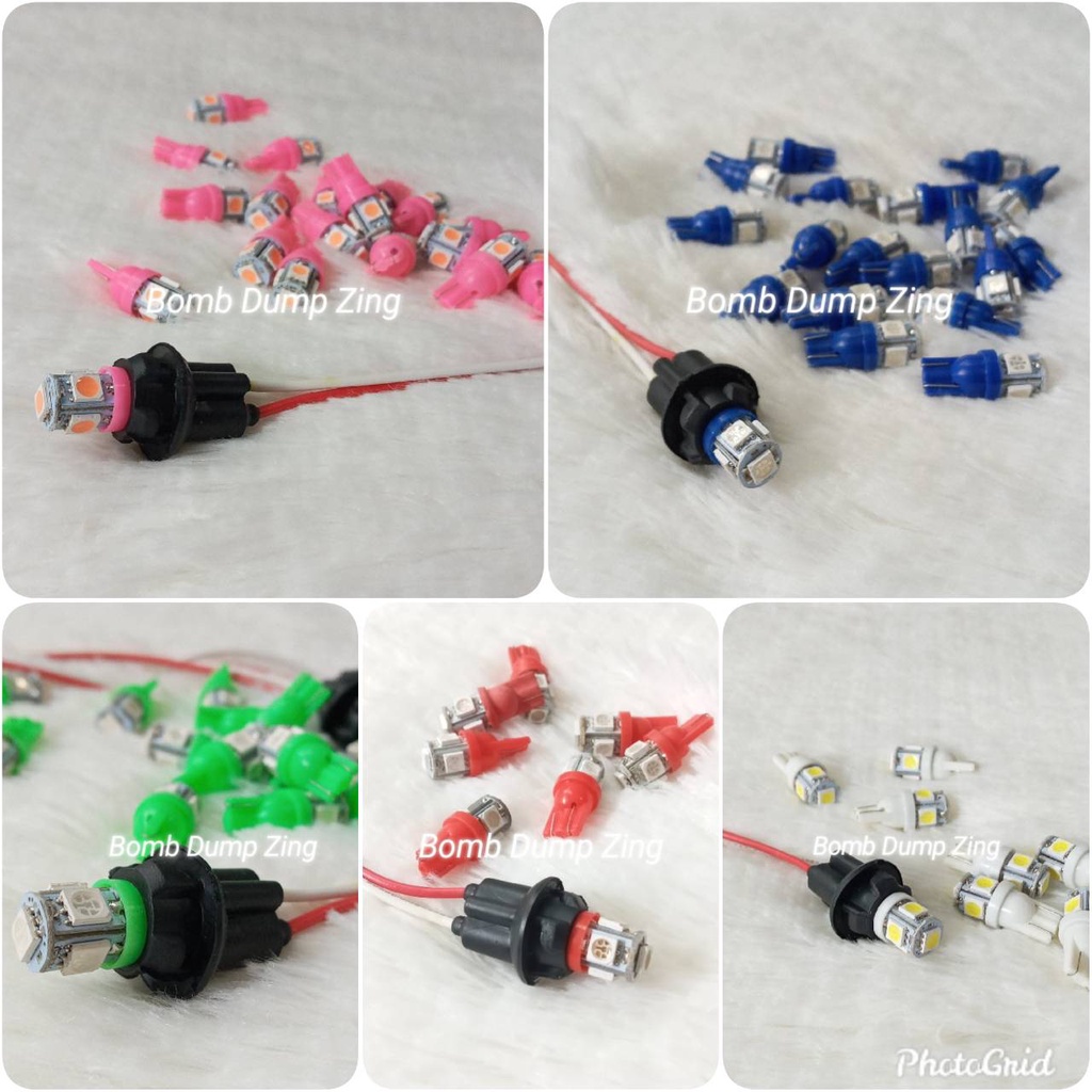 หลอดไฟLED + ขั้วไฟ 24v. หลอดไฟใส่ตุ๊กตาสำหรับแต่งรถบรรทุก ใช้ได้กับไฟ 24V.เท่านั้น ขั้วไฟงานในไทย
