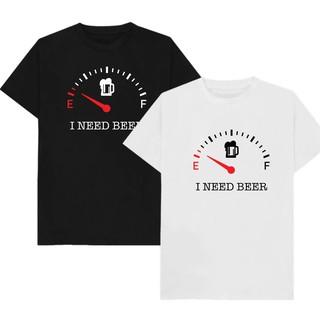 เสื้อยืด T-Shirt  NEED BEER 02 เสื้อยืดแนวสตรีท สวมใส่สบาย ไม่ร้อน ระบายอากาศได้ดี ใส่เล่นสเก็ตสบาย ลายติดแน่น