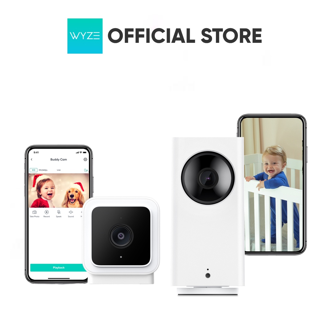 ร้านค้าอย่างเป็นทางการของWyzeWyze Baby Monitor, Cam Pan v2 1080p และ Wyze Cam V3 1080p ชุดในร่มและกล