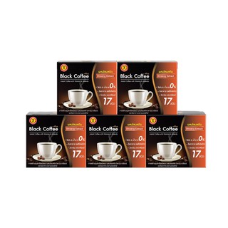 NatureGift Black Coffee Plus Ginseng (เนเจอร์กิฟ กาแฟดำ สูตร ผสมโสมสกัด) 1 ชุด มี 5 กล่อง (กล่องละ 10 ซอง)