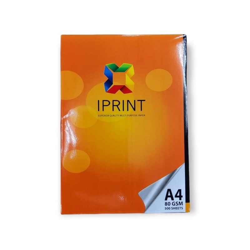 กระดาษ IPRINT PAPER  A4 80 GSM  เนื้อกระดาษ Premium มีคุณภาพดีและราคาถูก