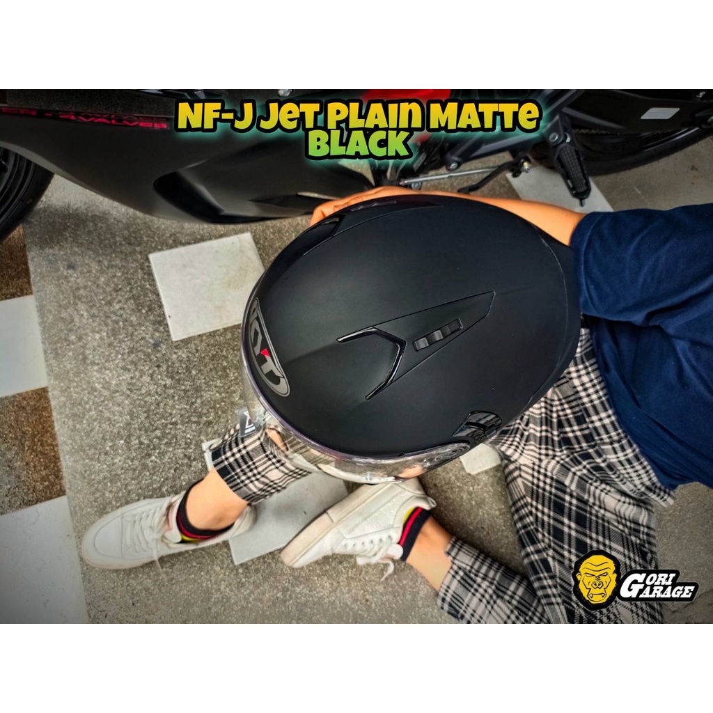 หมวกกันน๊อค KYT​ NFJ PLAIN MATT BLACK