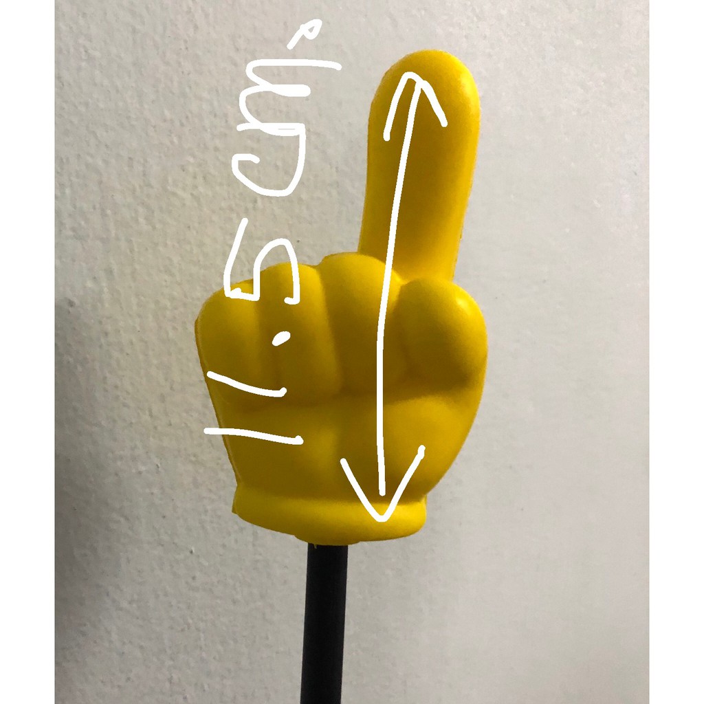 มือเสียบเสาอากาศรถยนต์ สีเหลือง (1ชิ้น) - รูปที่ 3