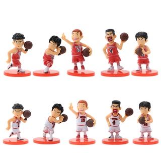 โมเดลฟิกเกอร์อนิเมะ SHOHOKU Basketball Team Hanamichi Sakuragi Kaede Rukawa ขนาด 7~7.5 ซม. สําหรับตกแต่ง [5 ชิ้น ต่อชุด]