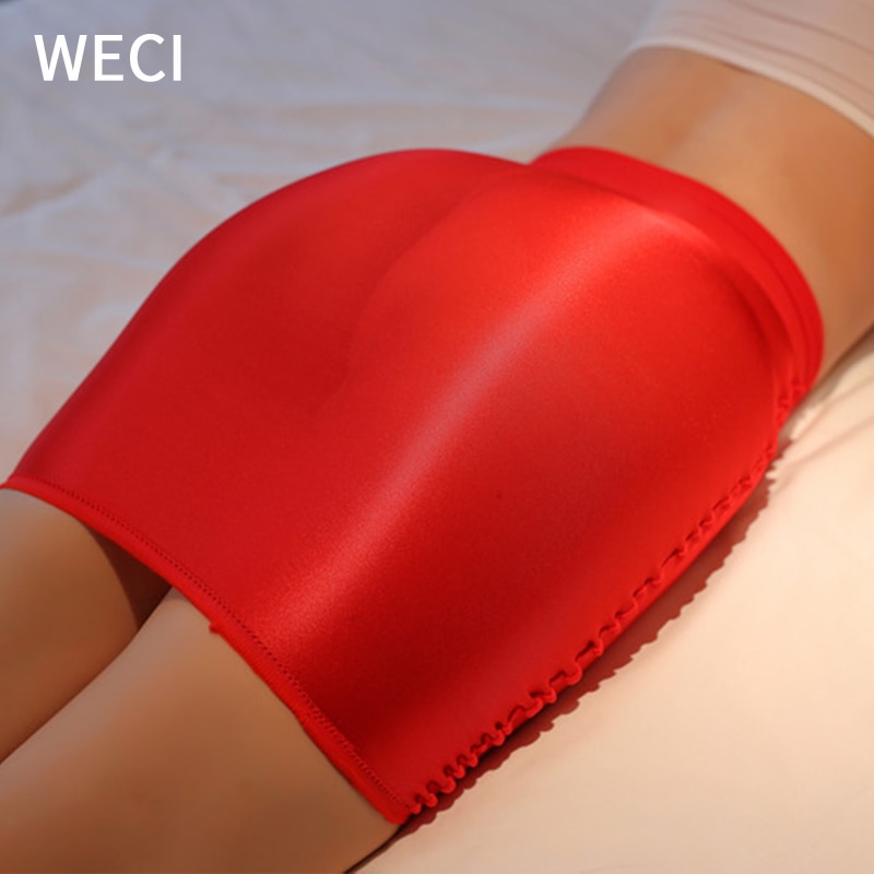 【พร้อมส่ง】WECI กระโปรงสั้น ผ้าเรยอน ยืดหยุ่น เซ็กซี่ สําหรับผู้หญิง Sex 18