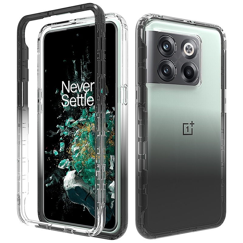 สําหรับ OnePlus 10T 5G Full Body Hybrid ทนทานกันกระแทกGradient Clear Back Case Cover - รูปที่ 5