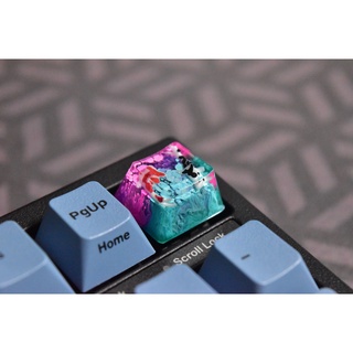 Artisan keycap VIOLET PINK BLUE CARP FISH งาน Handmade งานฝีมือ สวยงาม พร้อมส่งในไทยครับ